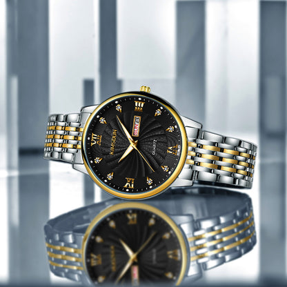 Calendar Waterproof Quartz Watch For Men