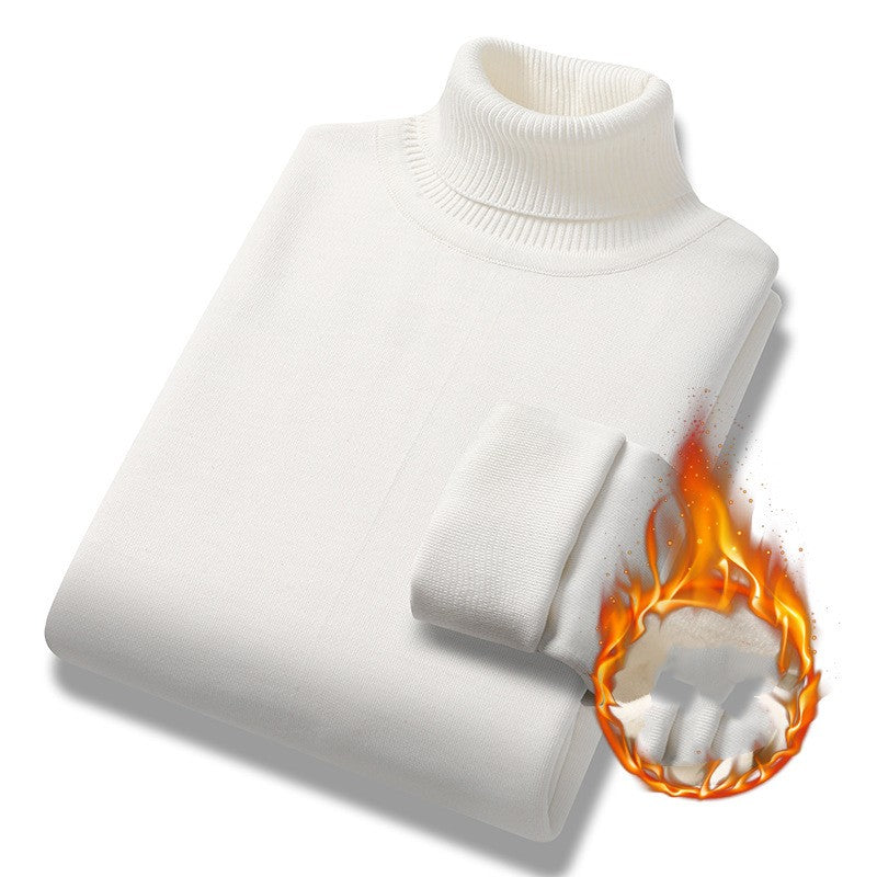 Turtleneck Sweater Men's Loose Velvet Thickened Sweater