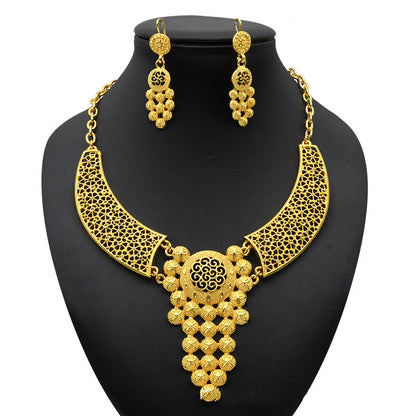 Necklace Earrings Women Wedding Jewelry Two Piece Set
