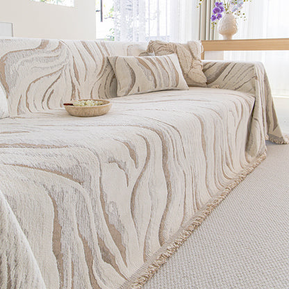 Mid-century Modern Luxe Winter Plush Sofa Throw