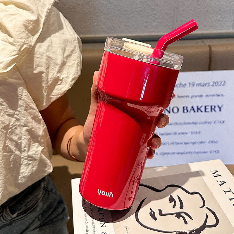 Good-looking Stainless Steel Vacuum Cup With Straw