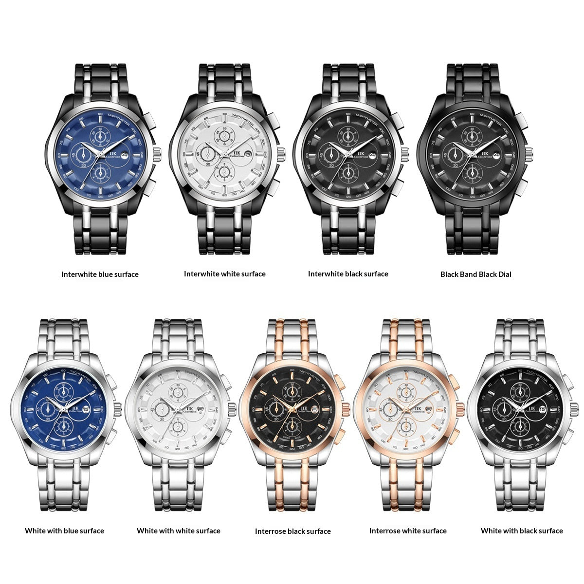 New Luminous Hands Alloy Mens Quartz Watch