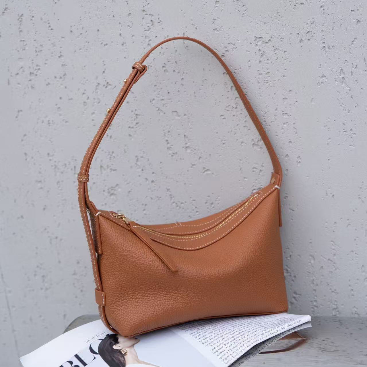 Commuter All-Match Genuine Leather Womens Bag