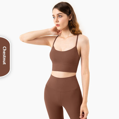 Y-shaped back yoga bra