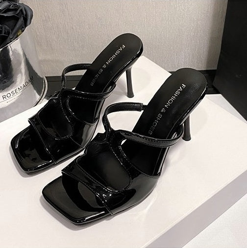 Design Sense High Heel Sandals, Summer French Sexy Comfort Non-tired Feet Super Popular Stiletto Cross Strap Sandals