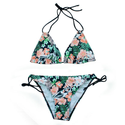New Bikini Women's Swimsuit Printed Halter Series