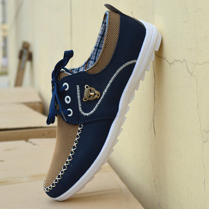 Men's casual canvas shoes Korean version of the trend of students large size canvas shoes
