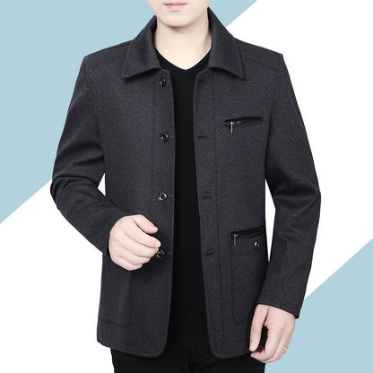 Men's Thin Stand-Up Collar Casual Loose Jacket