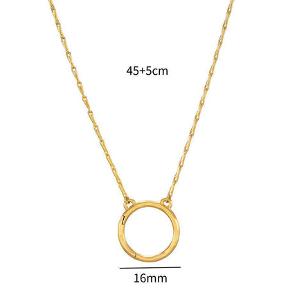 Stainless Steel DIY Vacuum Plating 18K Gold Color Protection Necklace