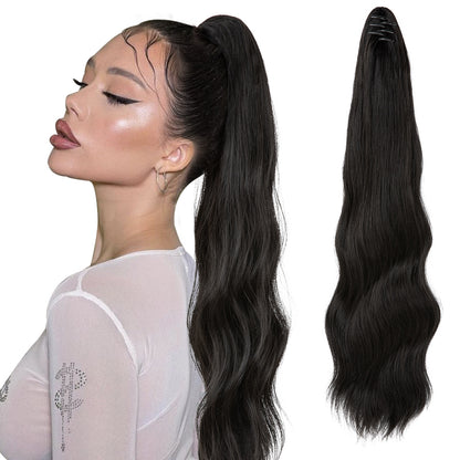 European And American Womens Wigs With Long Ponytails