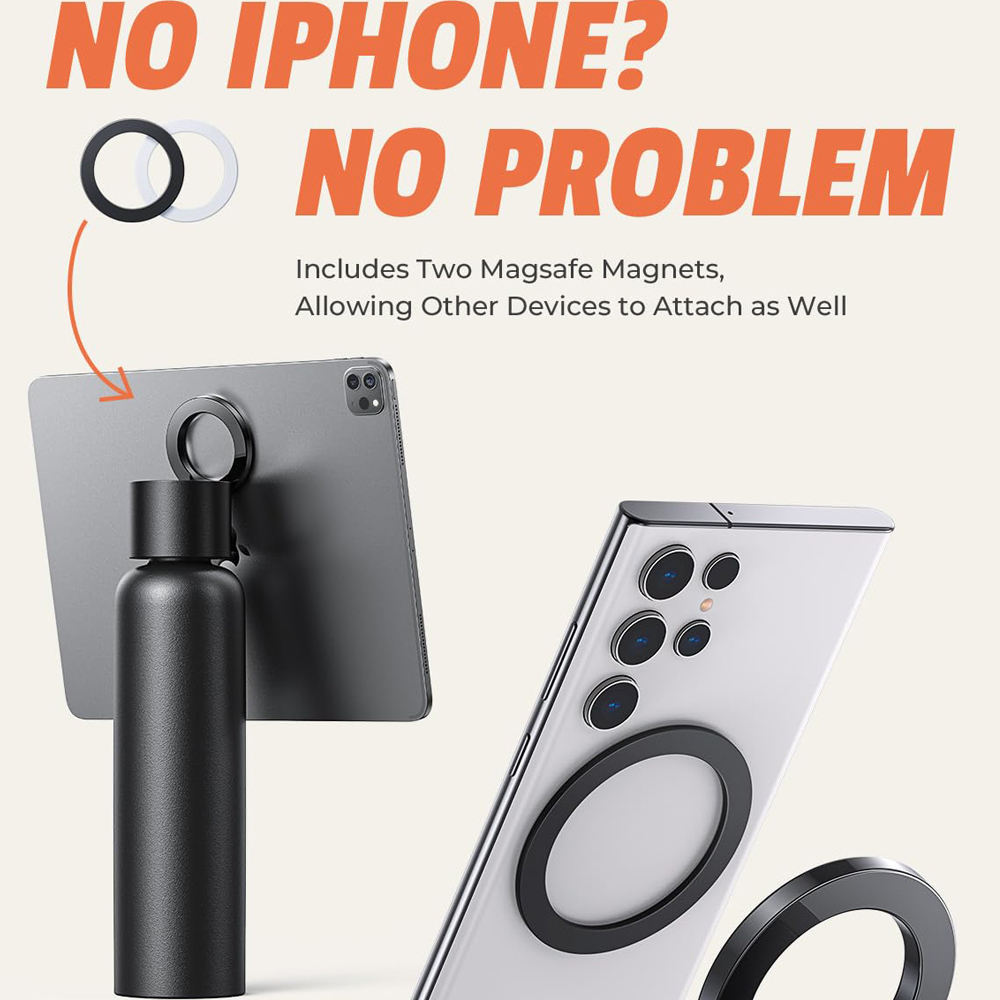 Outdoor Large Capacity Mobile Phone Magnetic Bracket Water Cup
