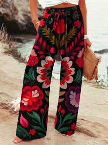 Comfortable High-quality Breathable Womens Straight-leg Trousers