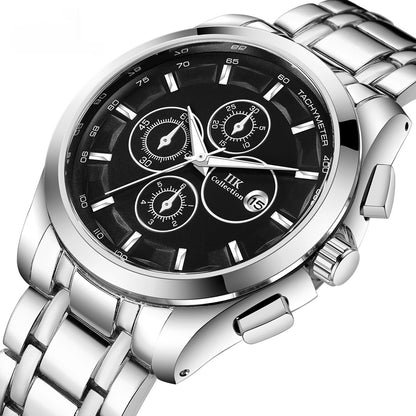 New Luminous Hands Alloy Mens Quartz Watch