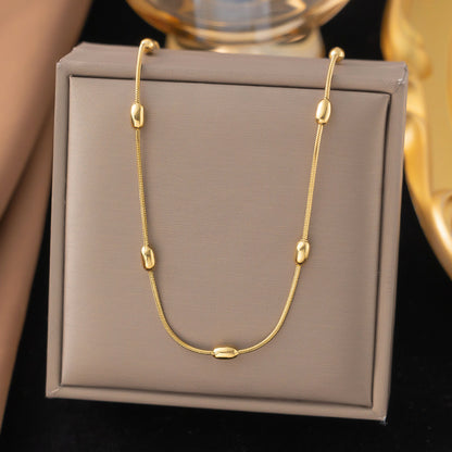 Multi-layer Necklace Titanium Steel Bracelet Double Ornaments