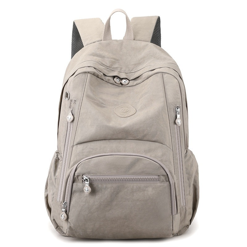 Waterproof Computer Bag Backpack Women's Multi-pocket Coverable Handle