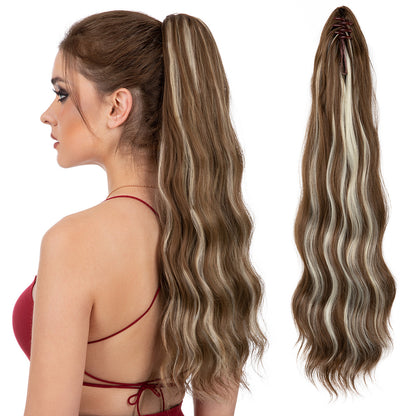 European And American Womens Wigs With Long Ponytails