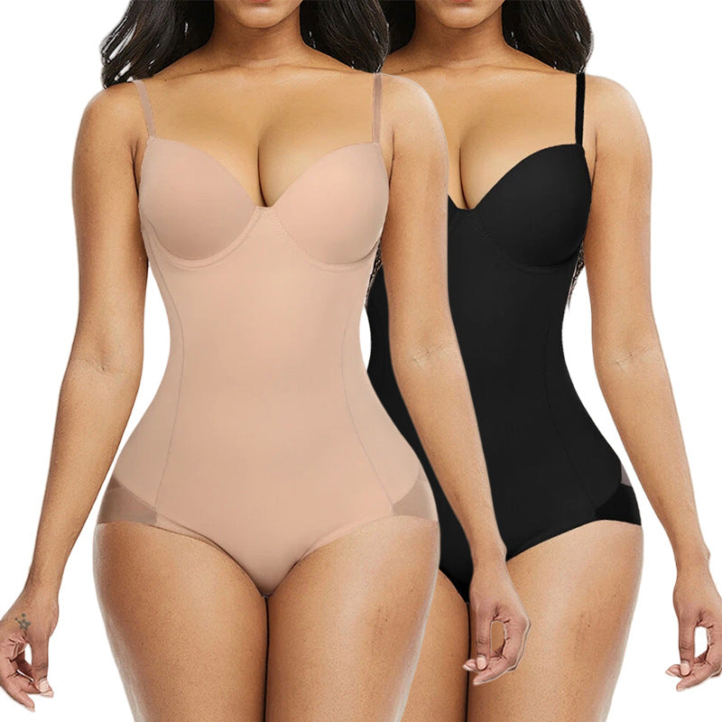 Women's Solid Color Simple Seamless One-Piece Shapewear