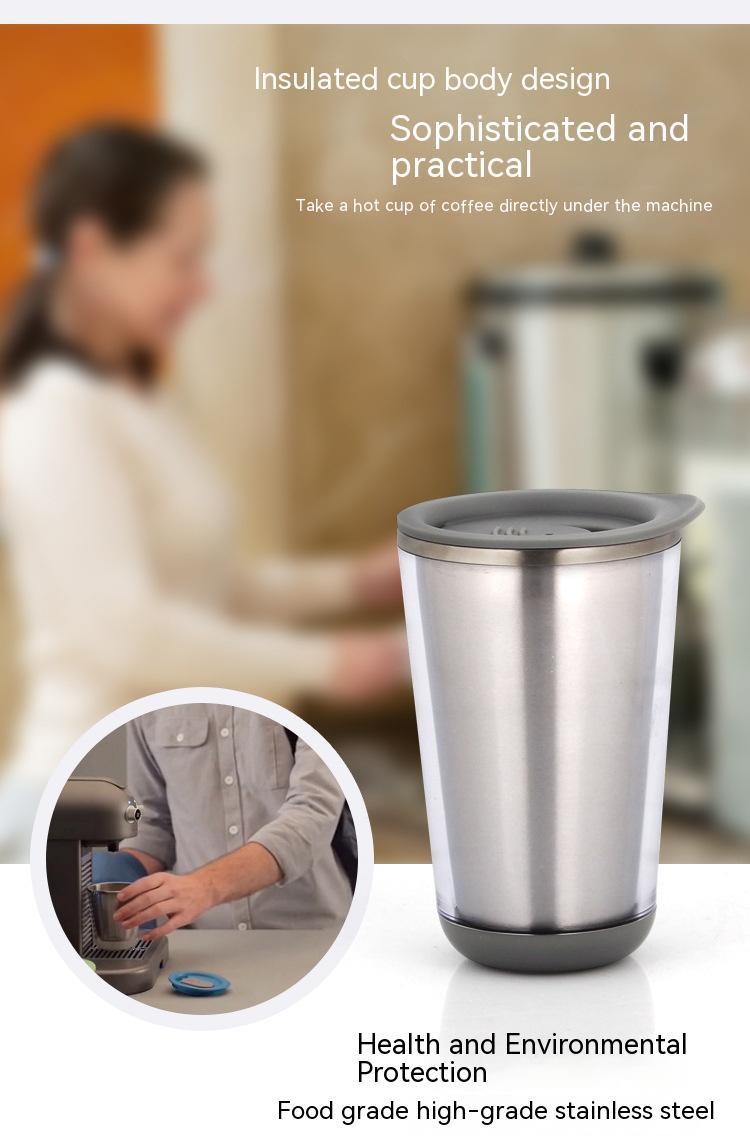 Double-layer Portable Travel Stainless Steel Coffee Cup