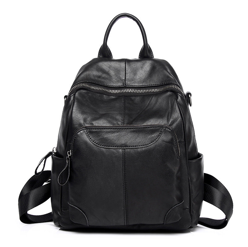 Stylish Vintage Cowhide Womens Backpack