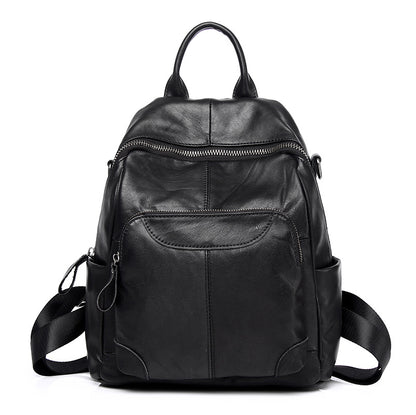 Stylish Vintage Cowhide Womens Backpack
