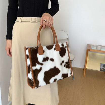 New Trendy Autumn Winter Versatile Plush Shoulder Bag