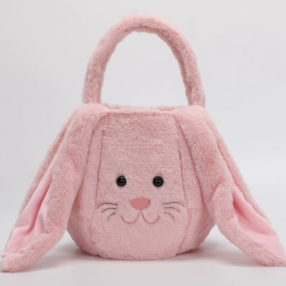 Easter Decoration Handbag Embroidered Plush Basket