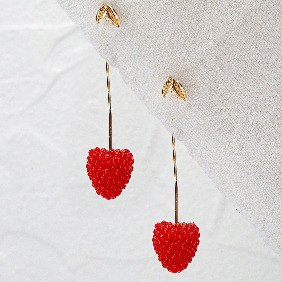 Cherry And Mulberry Ladies EarringsDouble-Sided Design