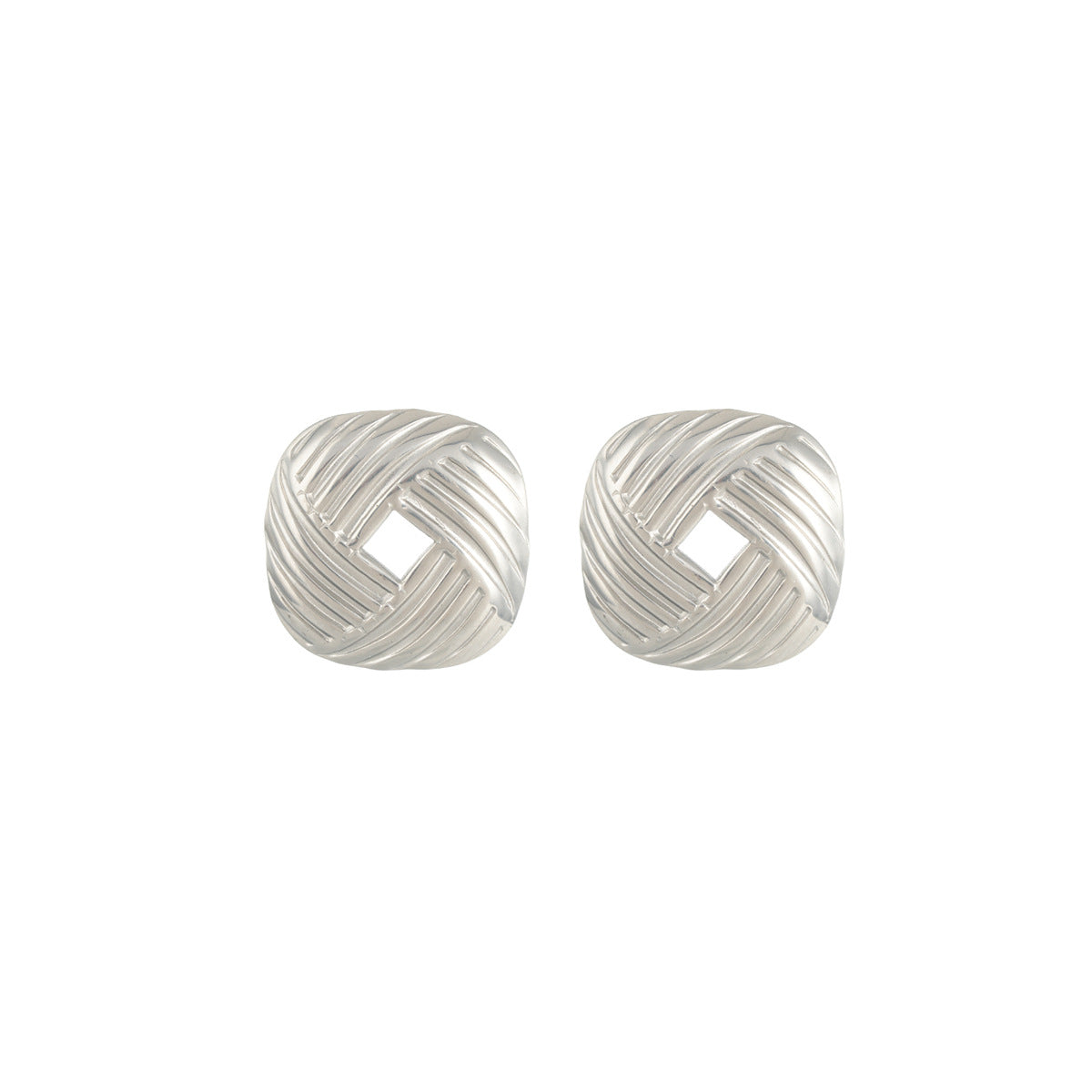 1 Pair New Vintage Luxury All-Match Women's Stud Earrings, Light Luxury Personality Trendy Exaggerated Geometric Earrings Jewelry
