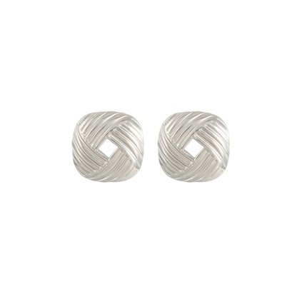 1 Pair New Vintage Luxury All-Match Women's Stud Earrings, Light Luxury Personality Trendy Exaggerated Geometric Earrings Jewelry