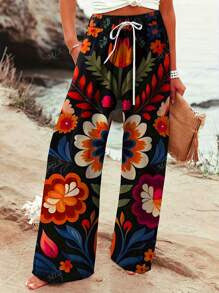 Comfortable High-quality Breathable Womens Straight-leg Trousers
