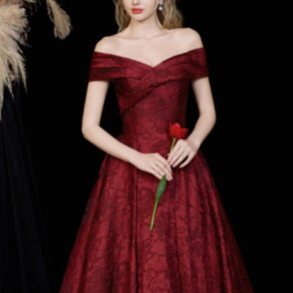 French Style Niche High-end Light Luxury Evening Gown
