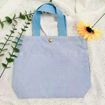 Rough-yarn Minimalist-style Tote With Double-sided Prints A Versatile High-capacity Womens Canvas Bag