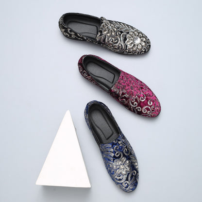 Plus-size Men's Casual Fashion Sequin Dress Shoes