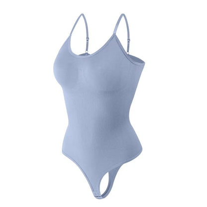 Belly Contracting Hip Raise Skinny Body Shaping Triangle Jumpsuit T-back
