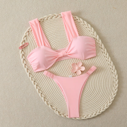 Women's Solid Color Sexy Bikini Set