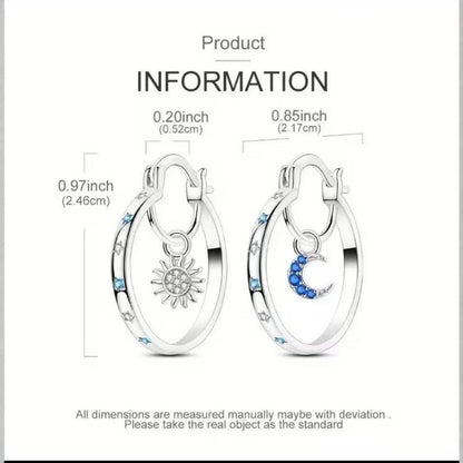 New European And American-style Double-layer Earrings For Women