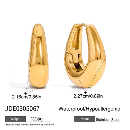Stainless Steel Earrings Lightweight And Luxuriouscolorfast Stud Earrings