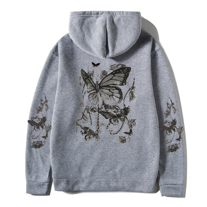 Cold Design Butterfly Hooded Sweater