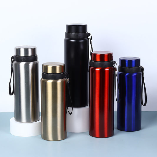 304 Stainless Steel Vacuum-Insulated Travel Mug Portable Large-Capacity Water Bottle For Outdoor Use