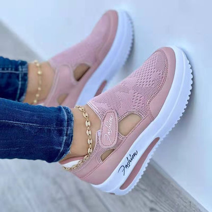 Velcro Closure Large Size Casual Women's Shoes