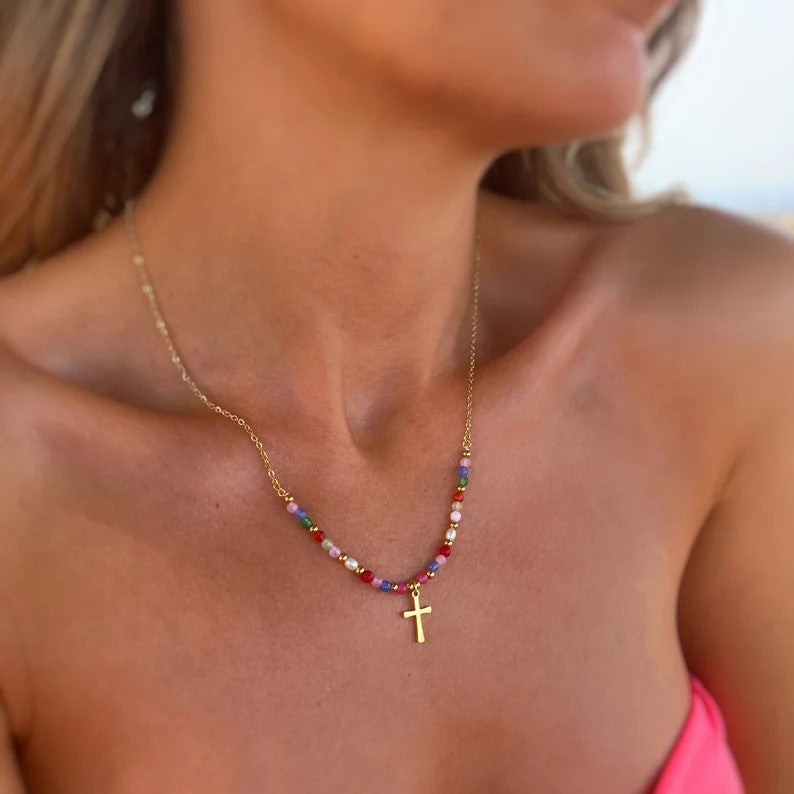 Hip Hop Cross Necklace Fashion Personality All-match