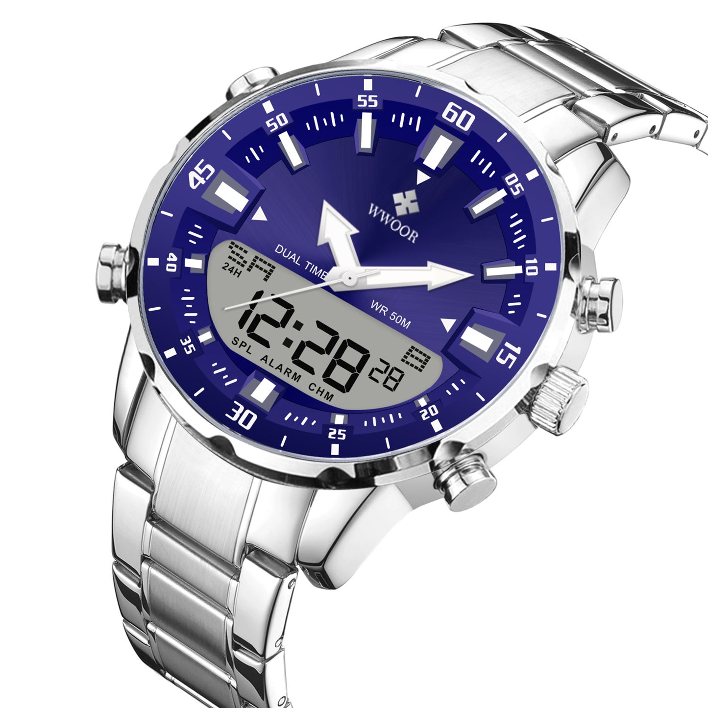 Steel Band Cool And Stylish Luminous Mens Watch