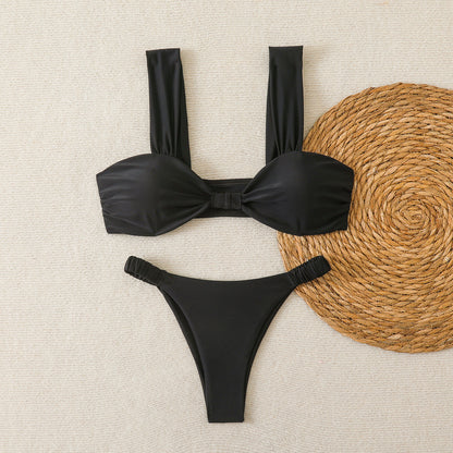 Women's Solid Color Sexy Bikini Set