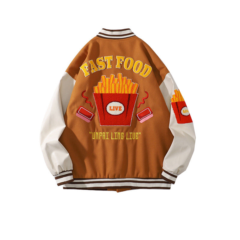 Men's And Women's Same Style Trendy Woolen Baseball Uniform