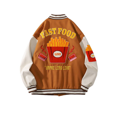 Men's And Women's Same Style Trendy Woolen Baseball Uniform