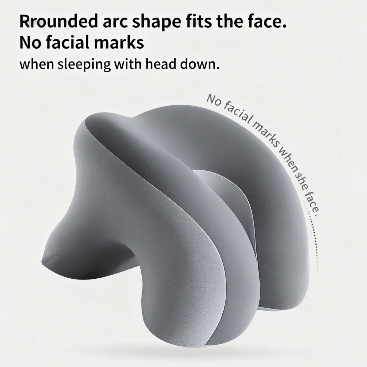 Ergonomic Memory Foam Nap Pillow For Desk Sleeping, Hollow Face Down Cushion With Arm Support Zones, Office School Lunch Break Pillow For Neck Spine Protection, Removable Washable Cover