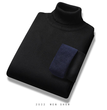 Turtleneck Sweater Men's Loose Velvet Thickened Sweater