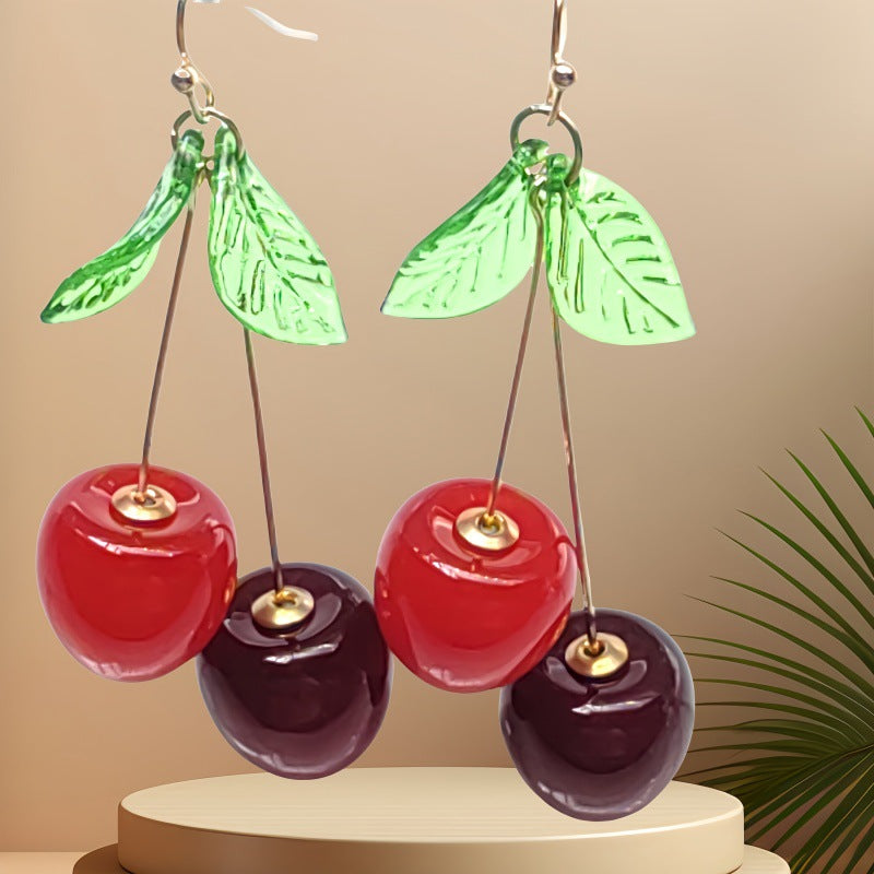 Sweet Fruit Cherry Ear Cuffs