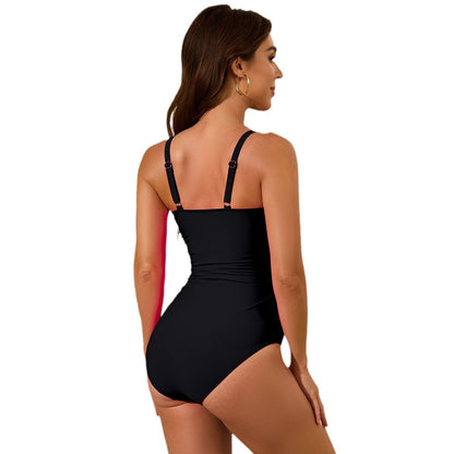 One Piece Strappy Bikini Swimsuit