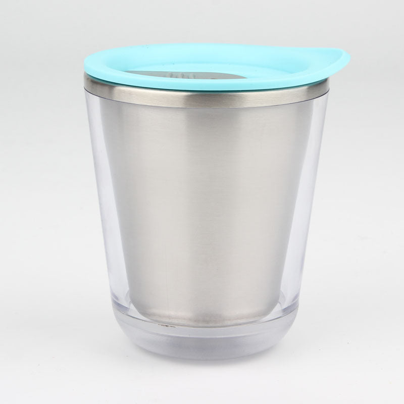 Double-layer Portable Travel Stainless Steel Coffee Cup
